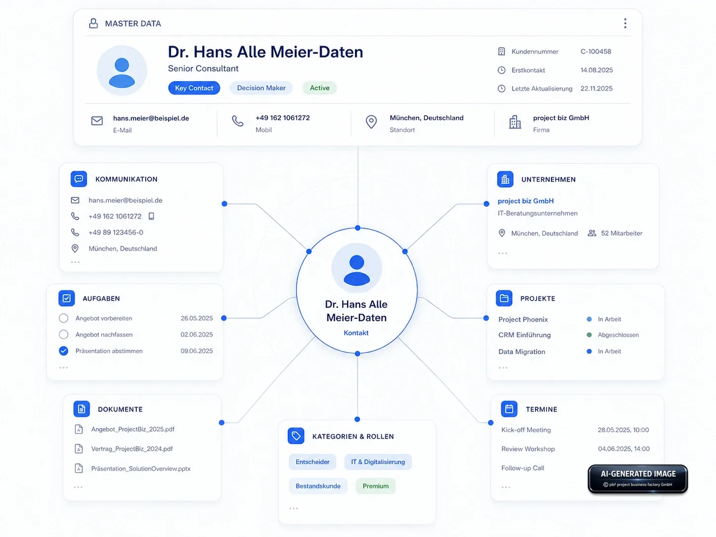 CRM-Kontaktmanagement – Object Map